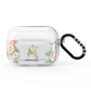 Personalised Floral Monogram AirPods Pro Clear Case