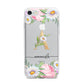 Personalised Floral Monogram iPhone 7 Bumper Case on Silver iPhone