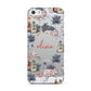 Personalised Floral Name Halloween Apple iPhone 5 Case