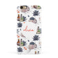 Personalised Floral Name Halloween Apple iPhone 6 3D Snap Case