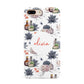 Personalised Floral Name Halloween Apple iPhone 7 8 Plus 3D Tough Case