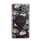 Personalised Floral Name Halloween Huawei Mate 10 Protective Phone Case