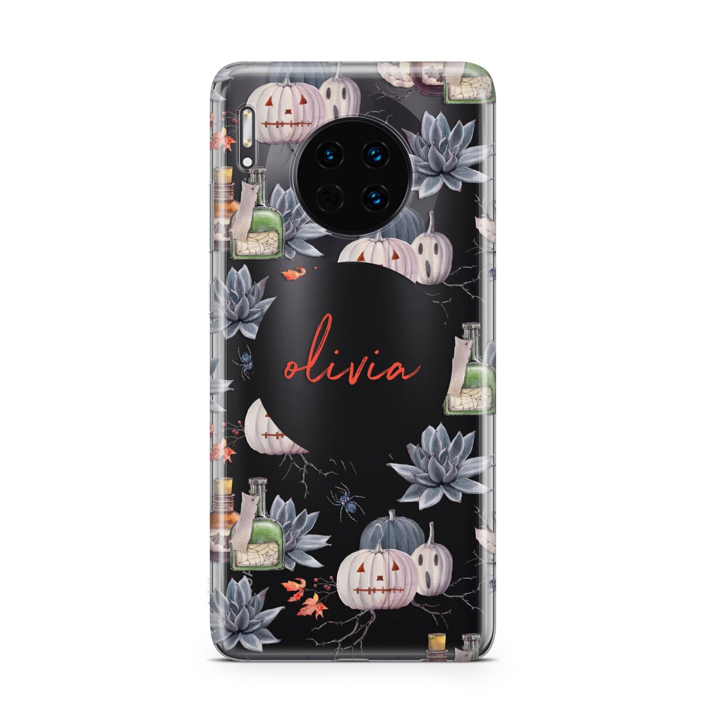 Personalised Floral Name Halloween Huawei Mate 30