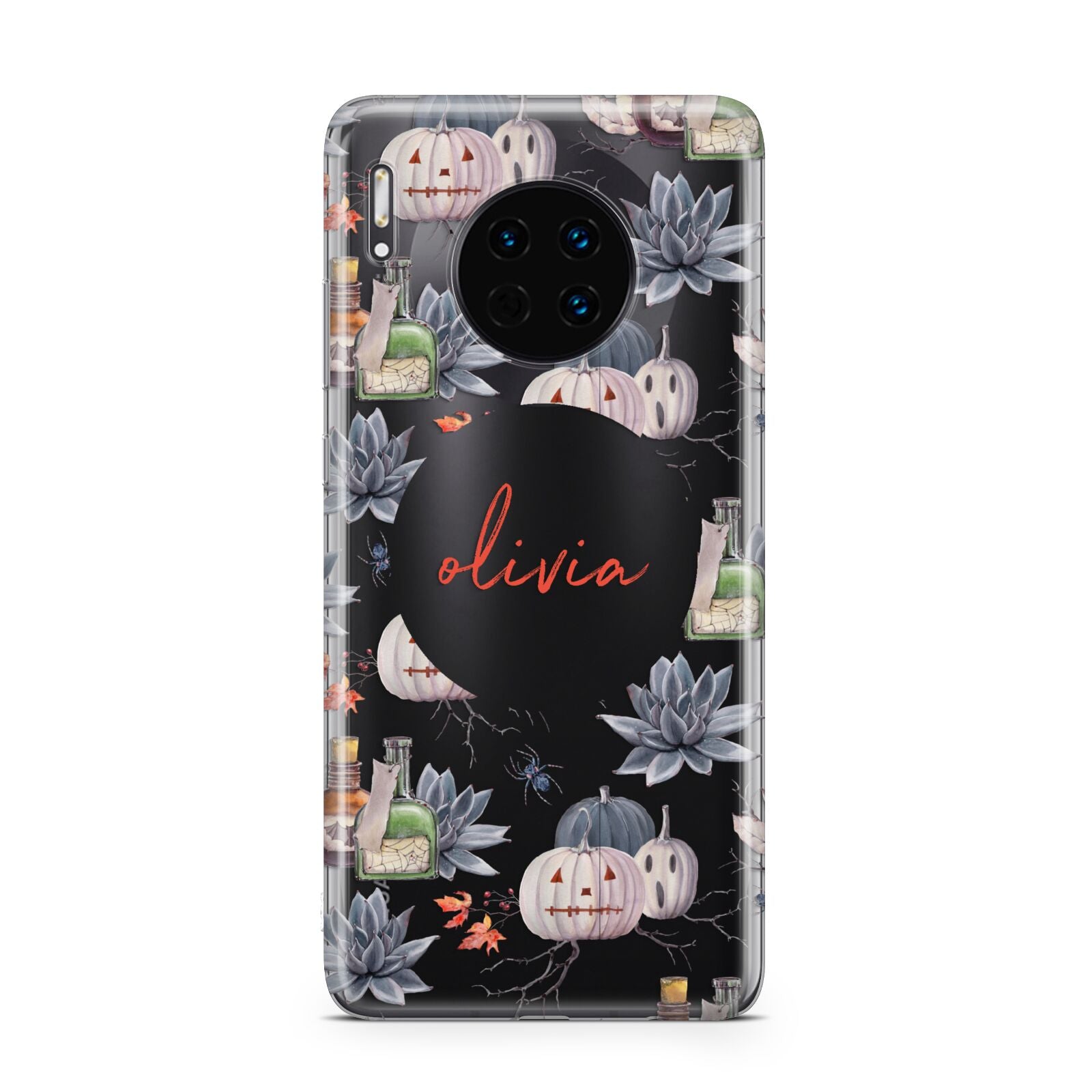 Personalised Floral Name Halloween Huawei Mate 30