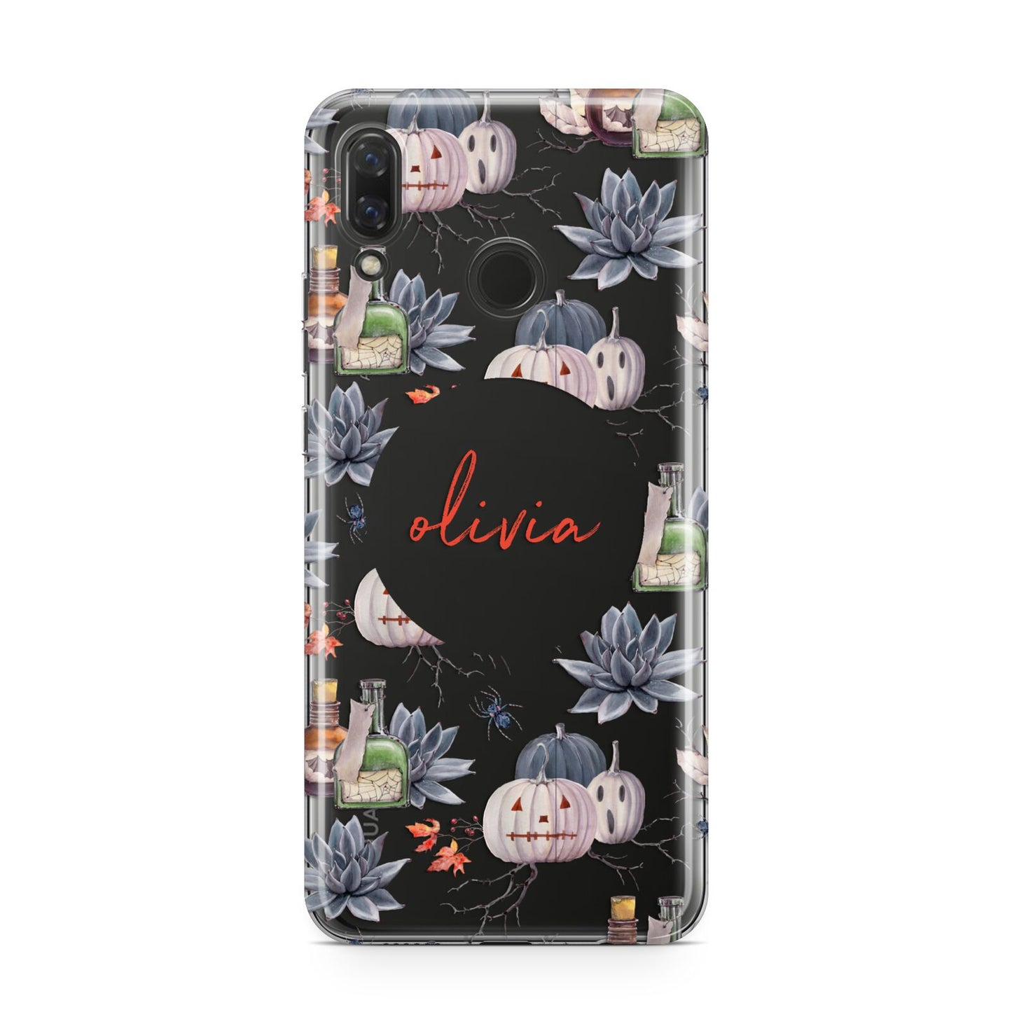 Personalised Floral Name Halloween Huawei Nova 3 Phone Case