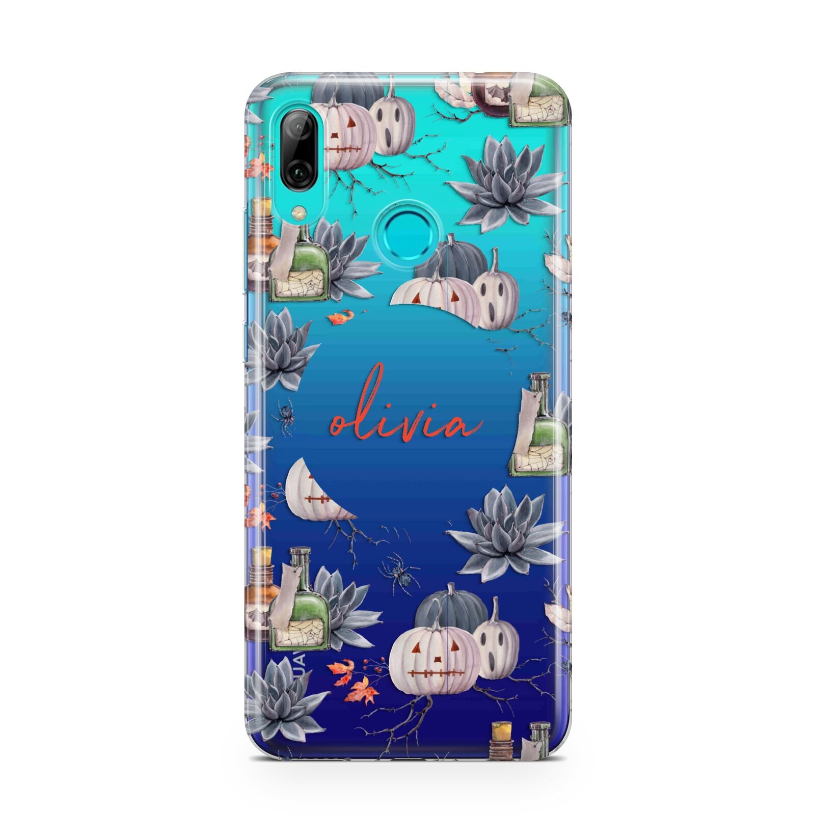 Personalised Floral Name Halloween Huawei P Smart 2019 Case
