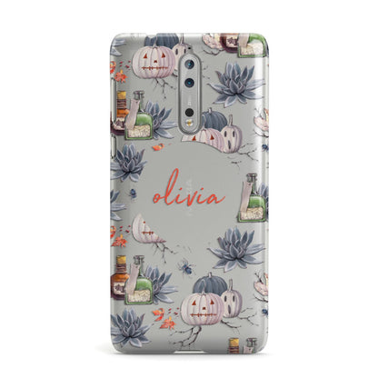 Personalised Floral Name Halloween Nokia Case