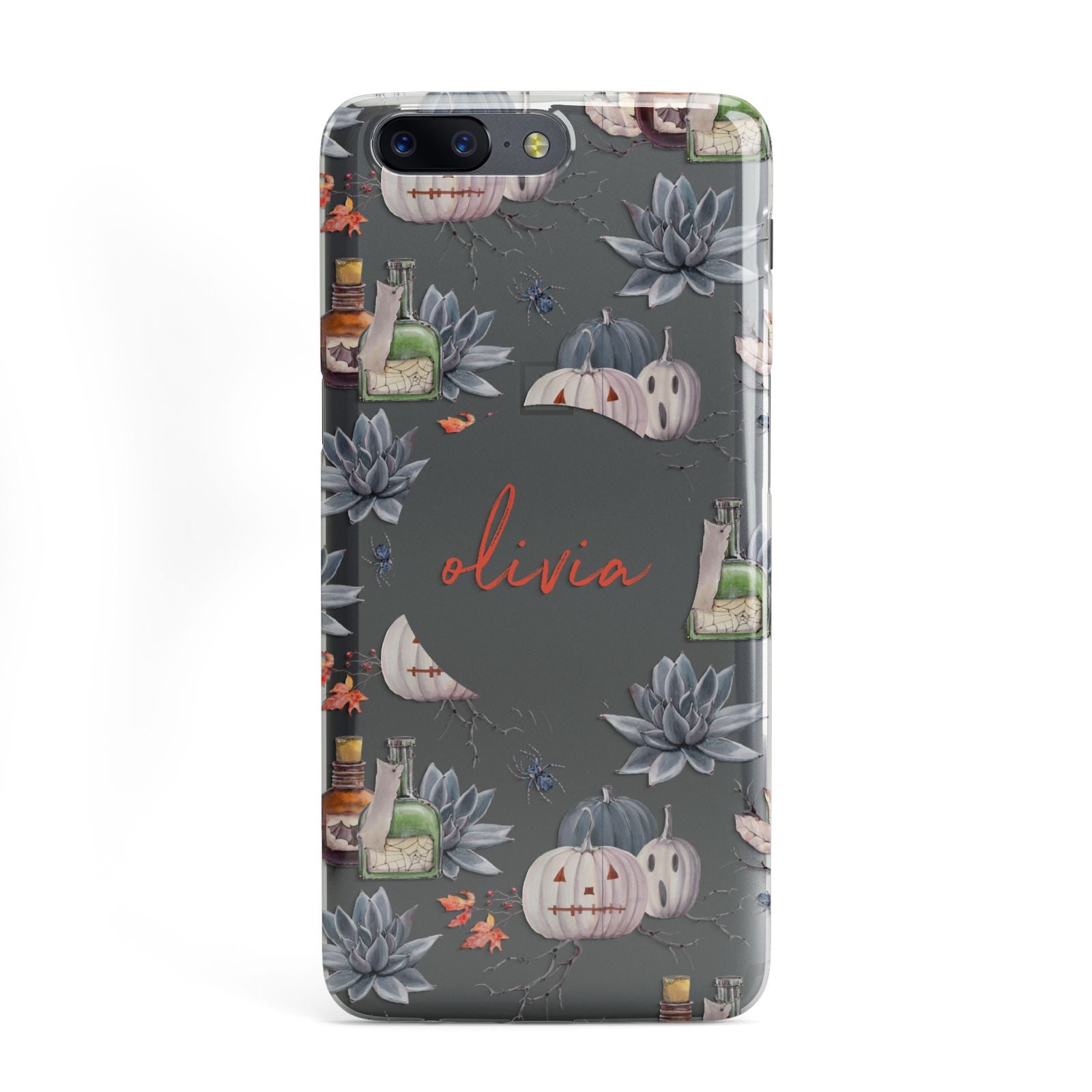 Personalised Floral Name Halloween OnePlus Case