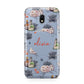 Personalised Floral Name Halloween Samsung Galaxy J3 2017 Case