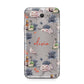 Personalised Floral Name Halloween Samsung Galaxy J7 2017 Case
