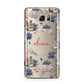 Personalised Floral Name Halloween Samsung Galaxy Note 5 Case