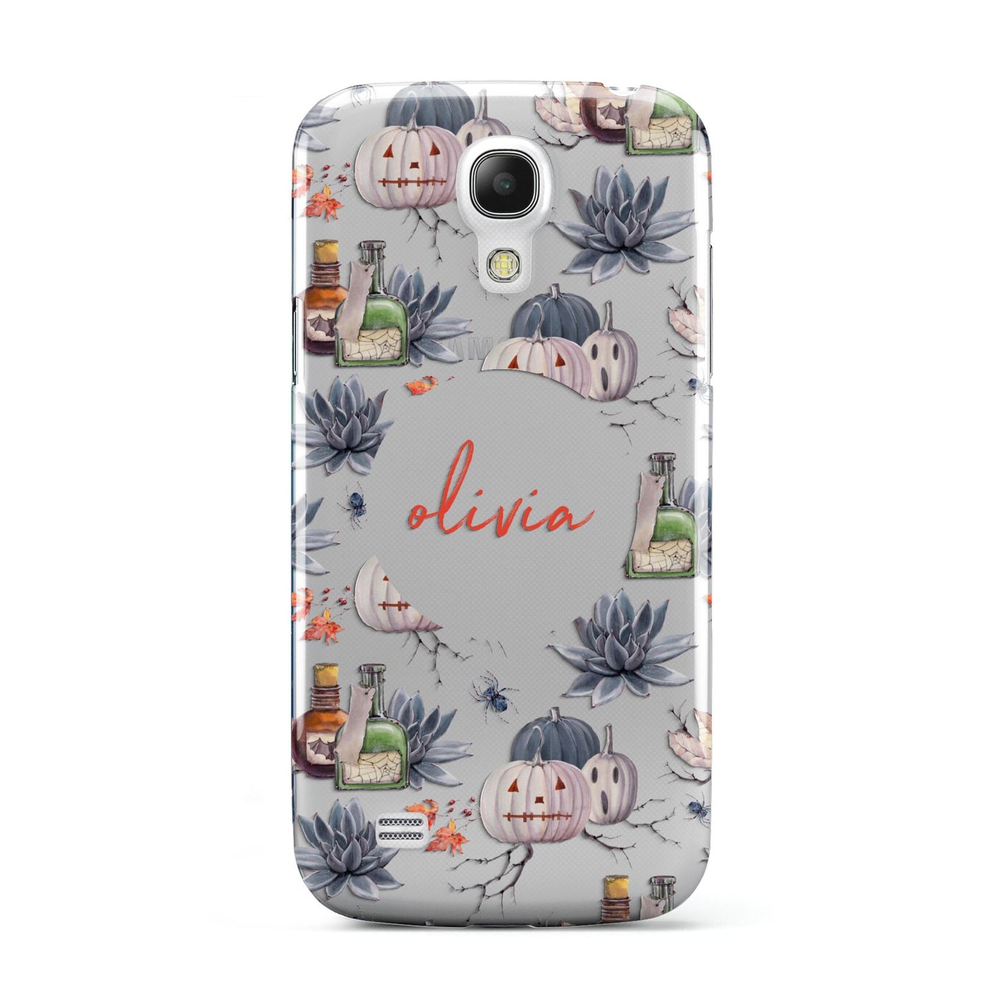 Personalised Floral Name Halloween Samsung Galaxy S4 Mini Case