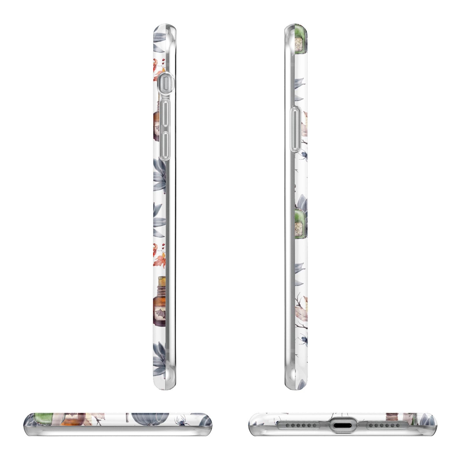 Personalised Floral Name Halloween iPhone 11 Pro 3D Tough Case Angle Images