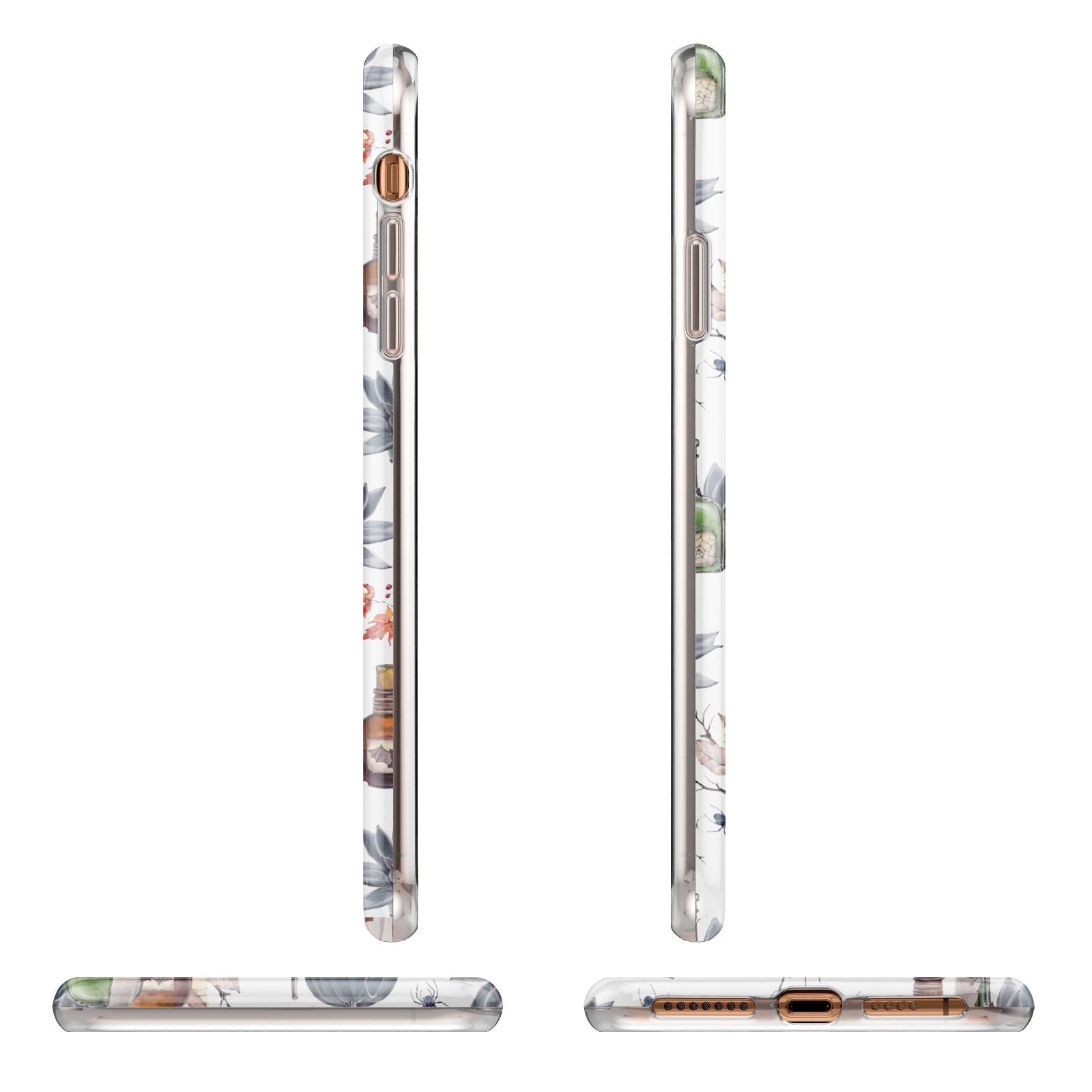 Personalised Floral Name Halloween iPhone 11 Pro Max 3D Tough Case Angle Images