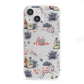 Personalised Floral Name Halloween iPhone 13 Mini Clear Bumper Case