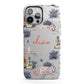 Personalised Floral Name Halloween iPhone 13 Pro Max Full Wrap 3D Tough Case