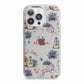 Personalised Floral Name Halloween iPhone 13 Pro TPU Impact Case with White Edges