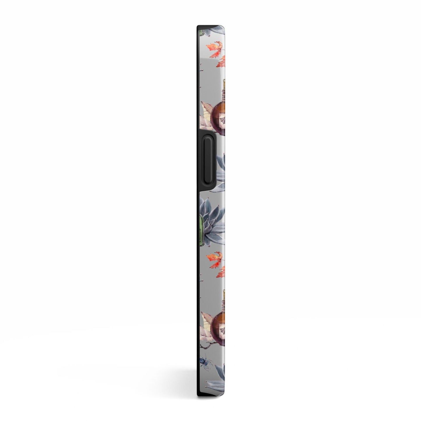 Personalised Floral Name Halloween iPhone 13 Side Image 3D Tough Case