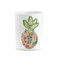 Personalised Floral Pineapple 10oz Mug Alternative Image 7