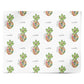 Personalised Floral Pineapple Personalised Wrapping Paper Alternative