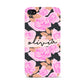 Personalised Floral Pink Roses Apple iPhone 4s Case