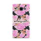 Personalised Floral Pink Roses Samsung Galaxy A5 Case