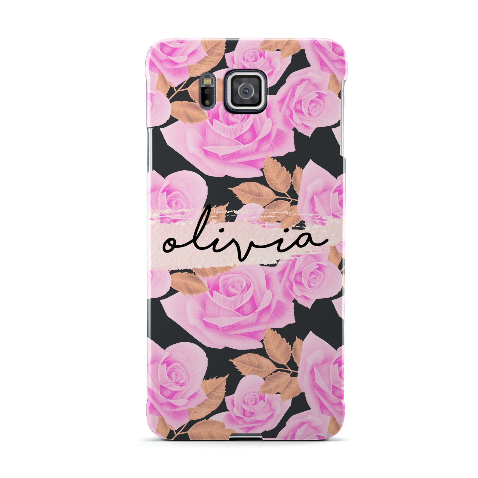 Personalised Floral Pink Roses Samsung Galaxy Alpha Case