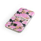 Personalised Floral Pink Roses Samsung Galaxy Case Front Close Up