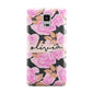 Personalised Floral Pink Roses Samsung Galaxy Note 4 Case