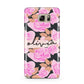 Personalised Floral Pink Roses Samsung Galaxy Note 5 Case