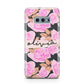 Personalised Floral Pink Roses Samsung Galaxy S10E Case