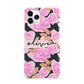 Personalised Floral Pink Roses iPhone 11 Pro 3D Snap Case