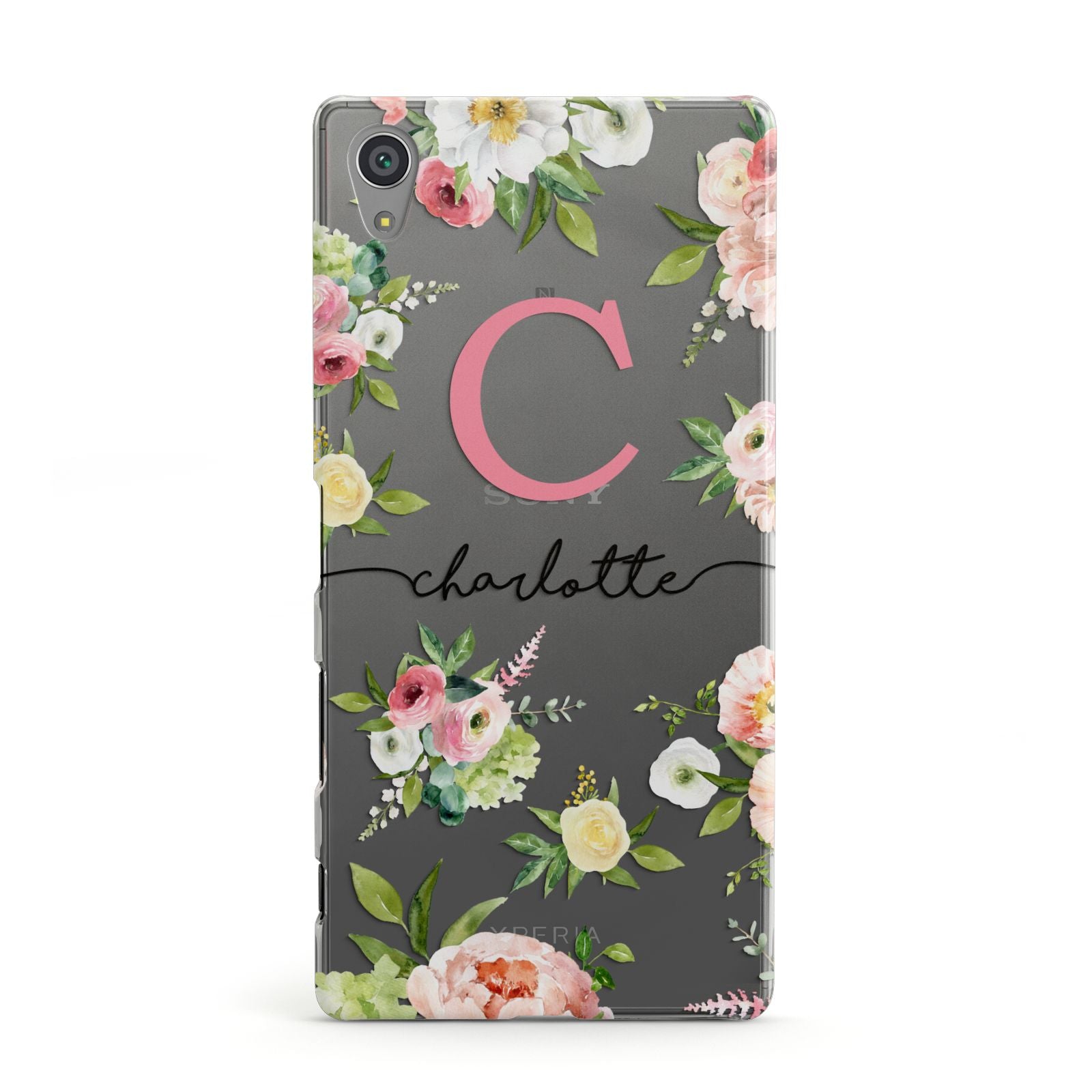Personalised Floral Sony Xperia Case
