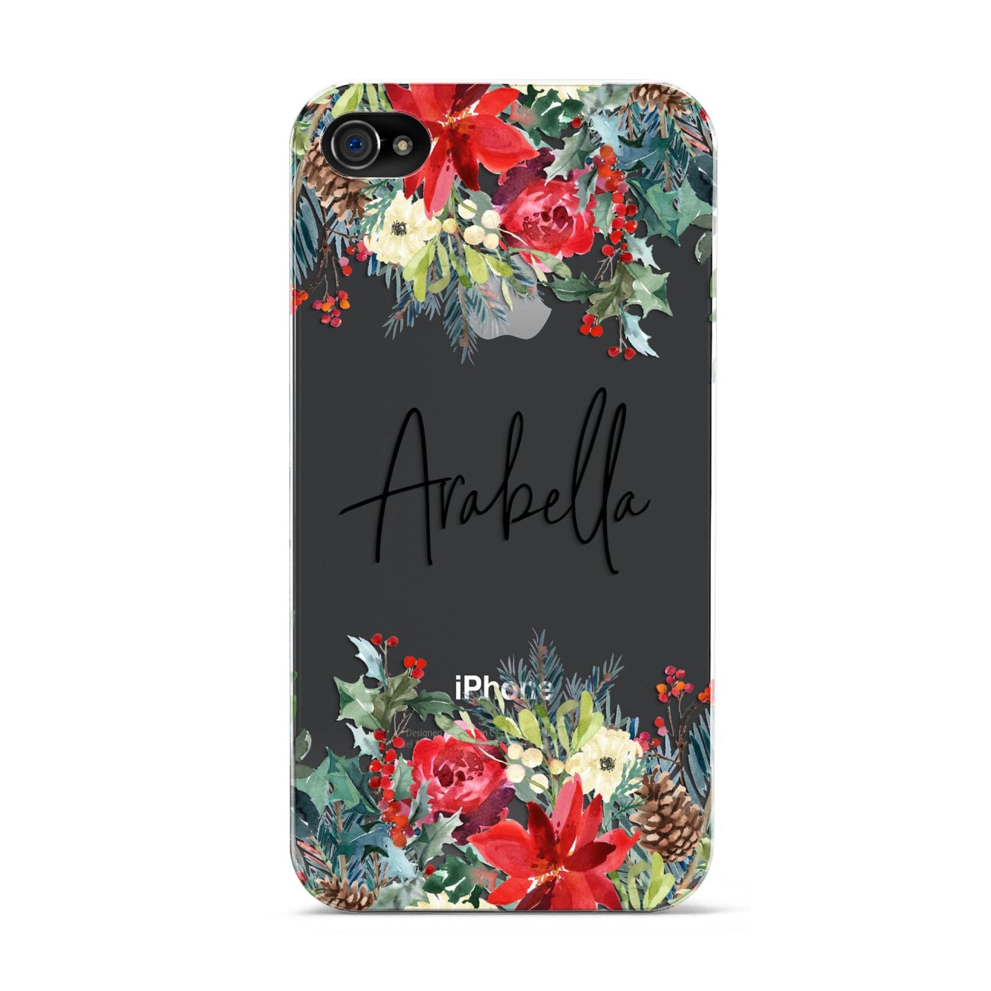Personalised Floral Winter Arrangement Apple iPhone 4s Case