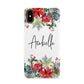 Personalised Floral Winter Arrangement Apple iPhone XS 3D Snap Case