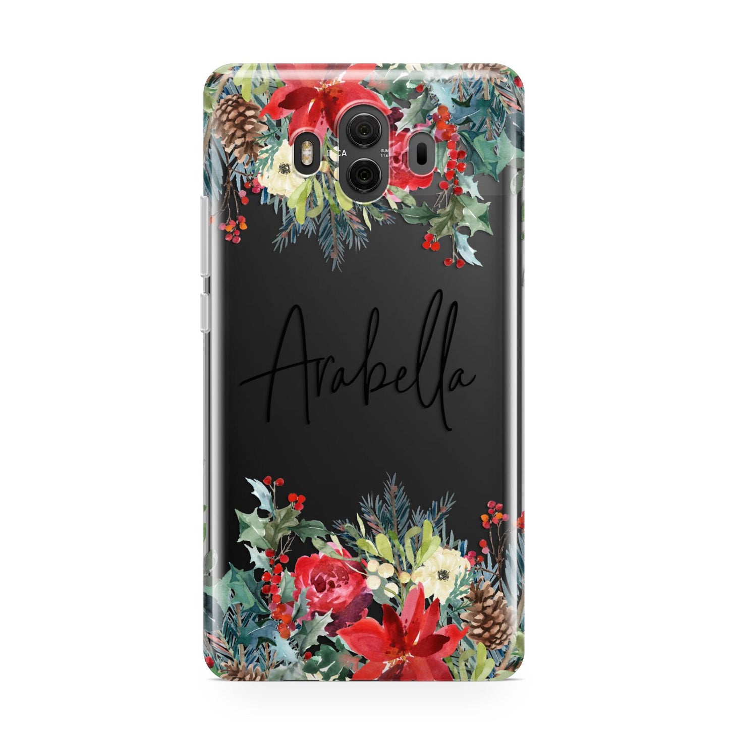 Personalised Floral Winter Arrangement Huawei Mate 10 Protective Phone Case