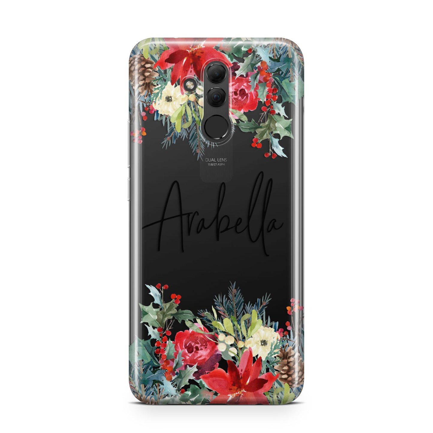 Personalised Floral Winter Arrangement Huawei Mate 20 Lite