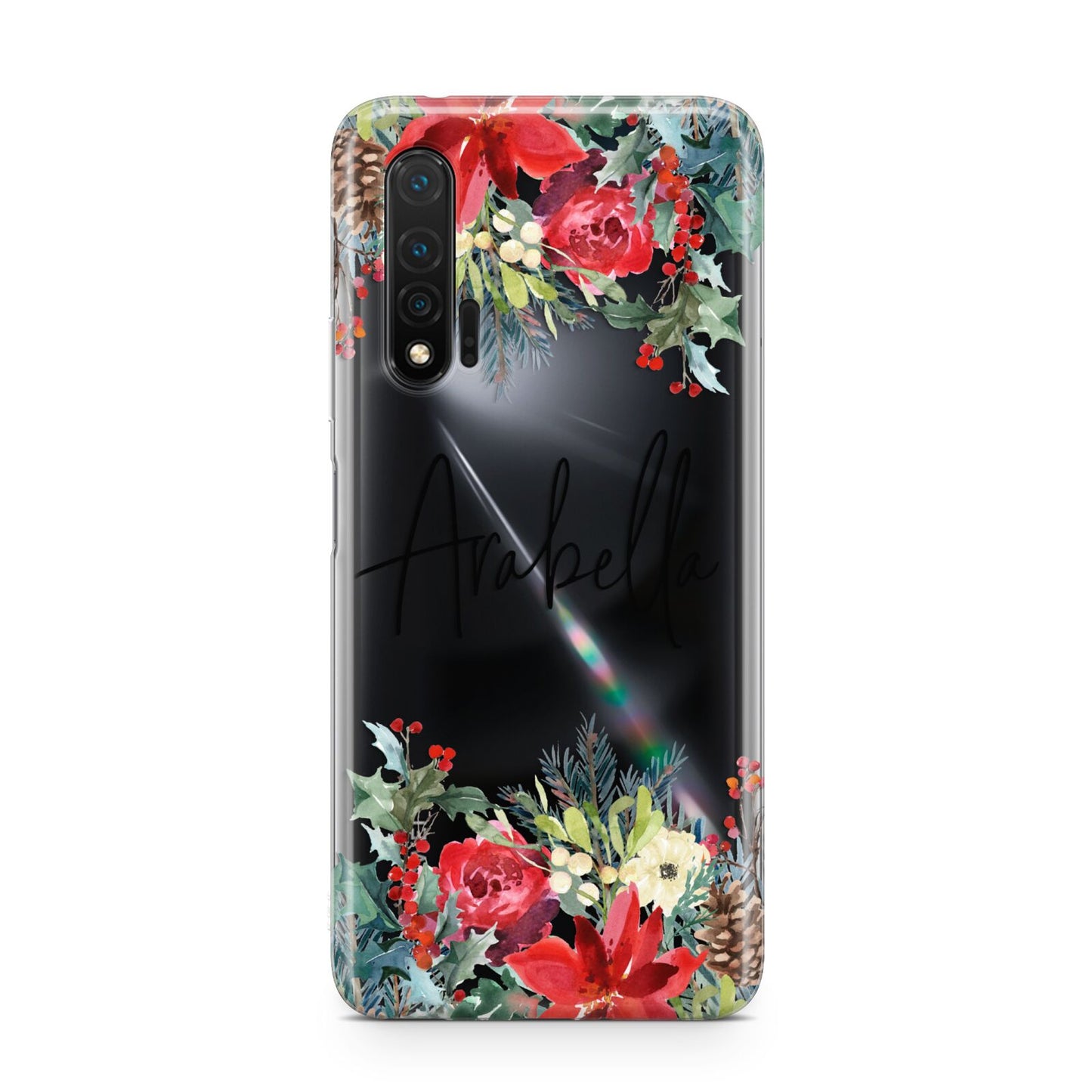 Personalised Floral Winter Arrangement Huawei Nova 6 Phone Case