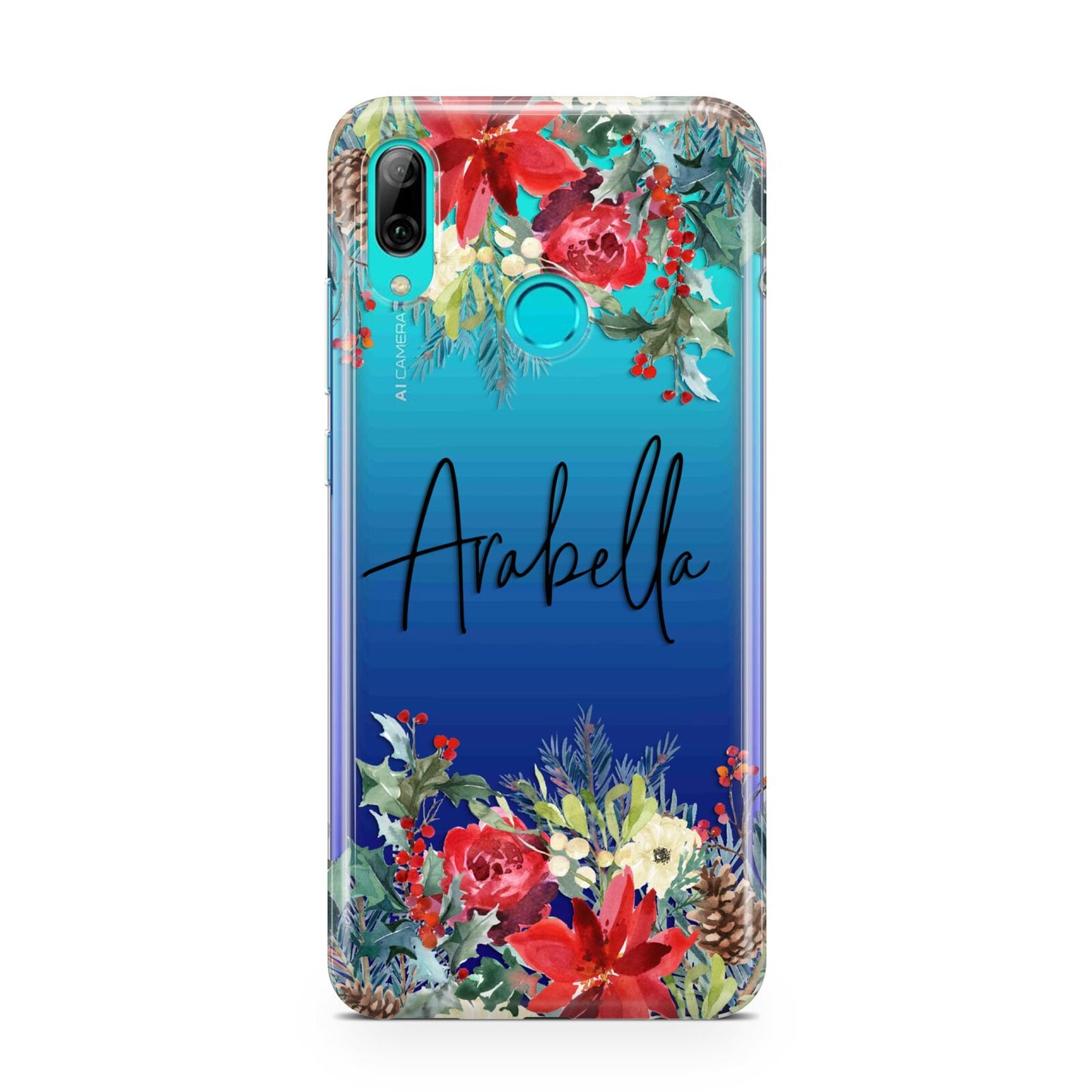 Personalised Floral Winter Arrangement Huawei P Smart 2019 Case