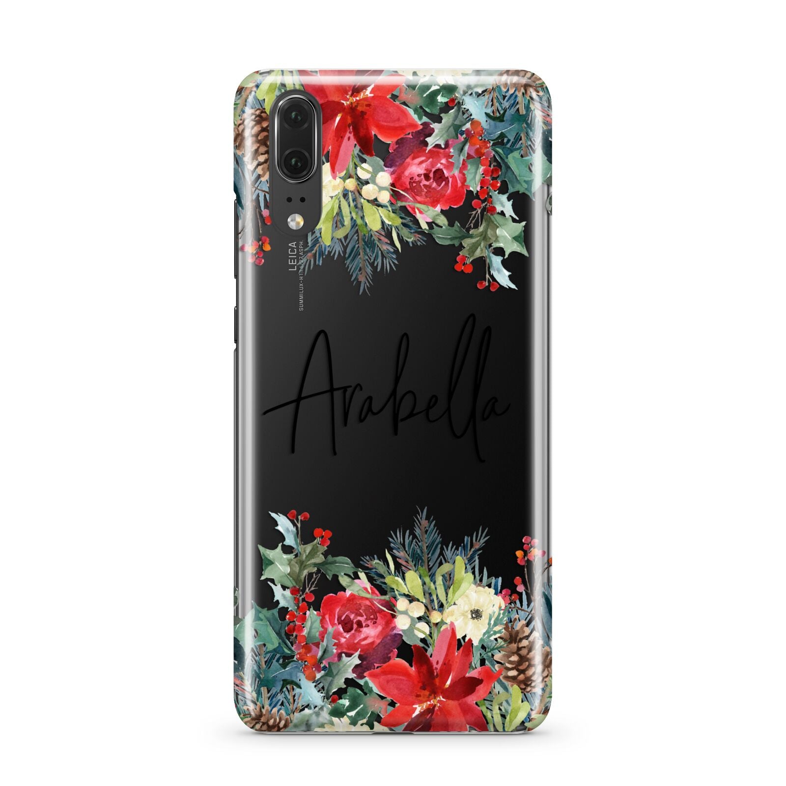 Personalised Floral Winter Arrangement Huawei P20 Phone Case