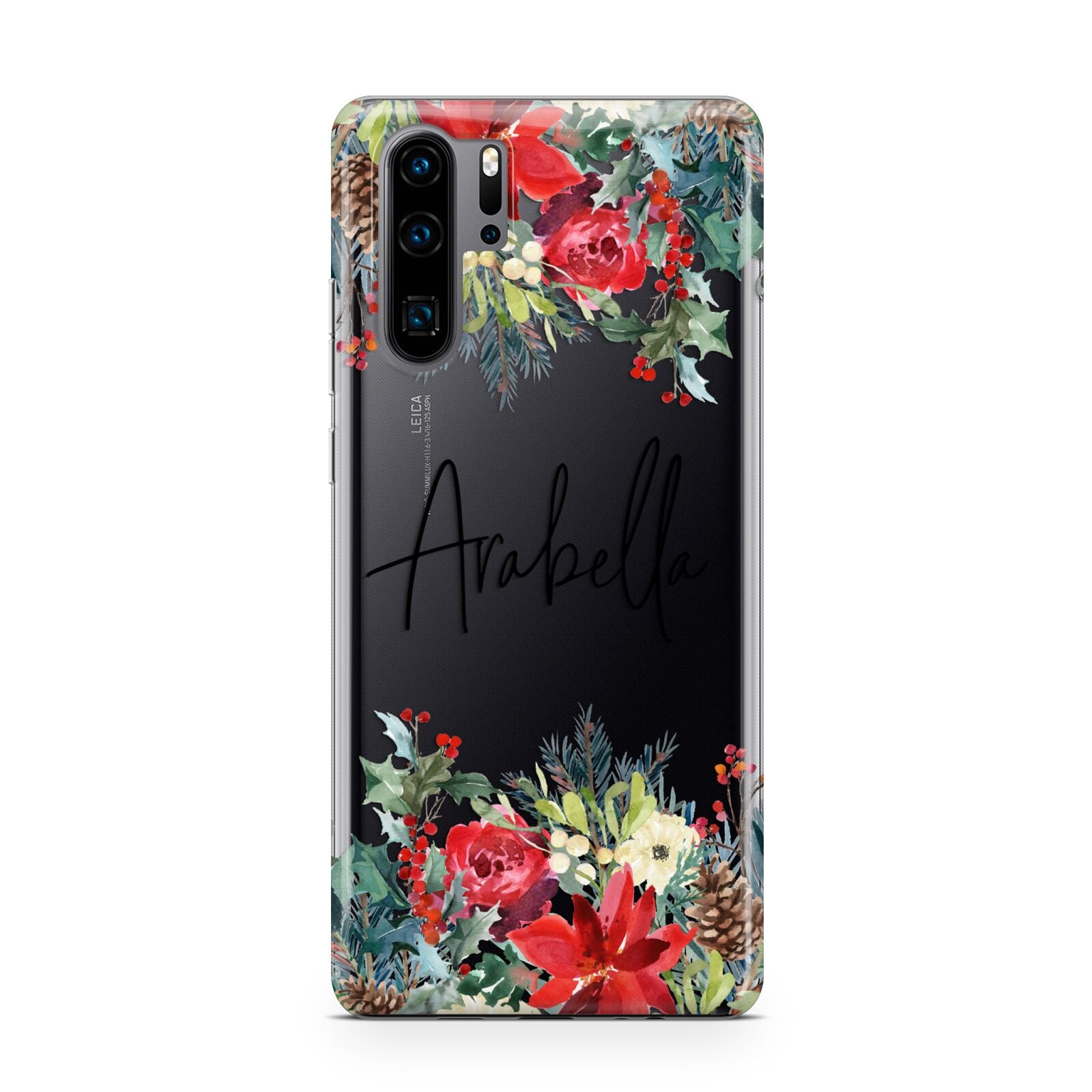 Personalised Floral Winter Arrangement Huawei P30 Pro Phone Case