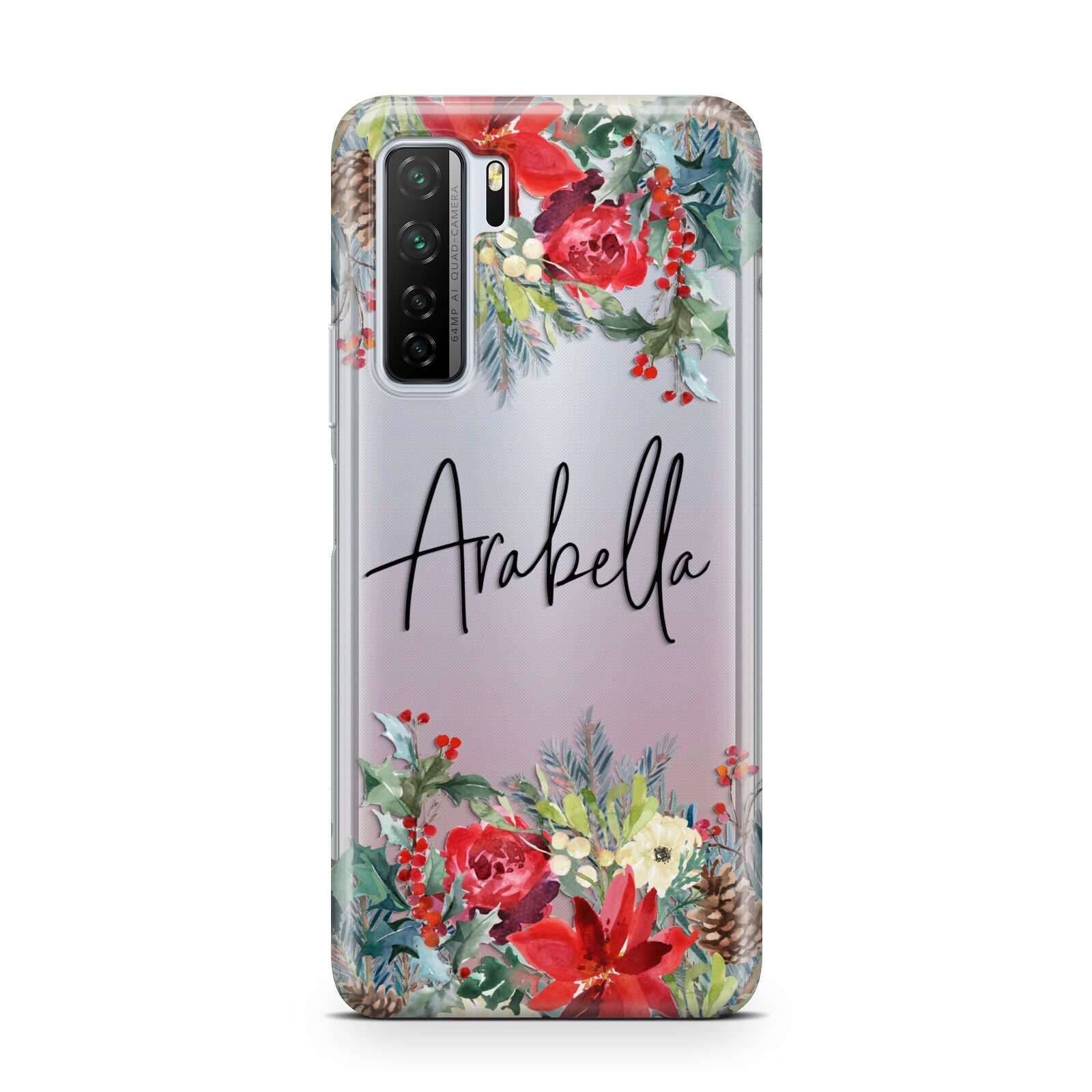 Personalised Floral Winter Arrangement Huawei P40 Lite 5G Phone Case