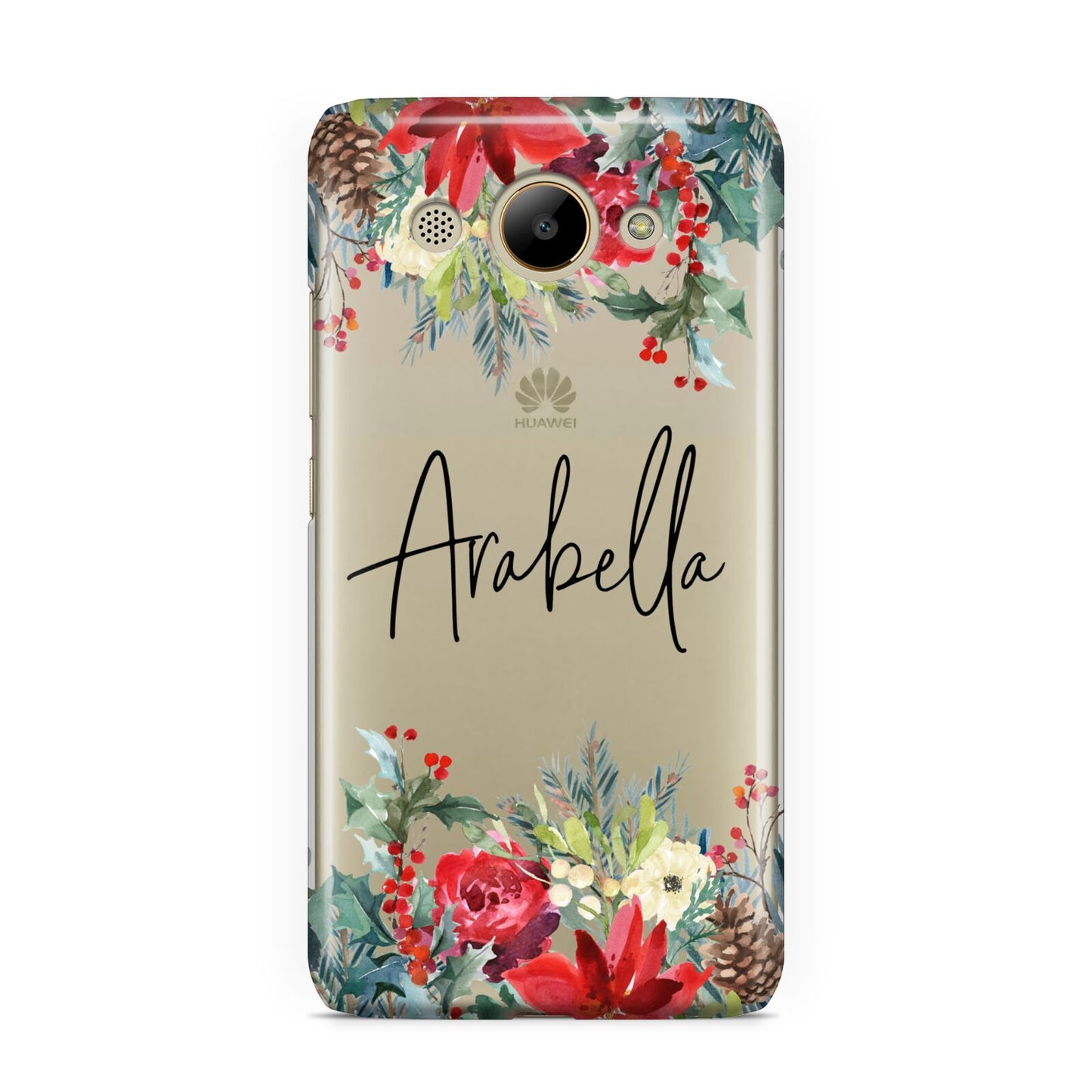 Personalised Floral Winter Arrangement Huawei Y3 2017