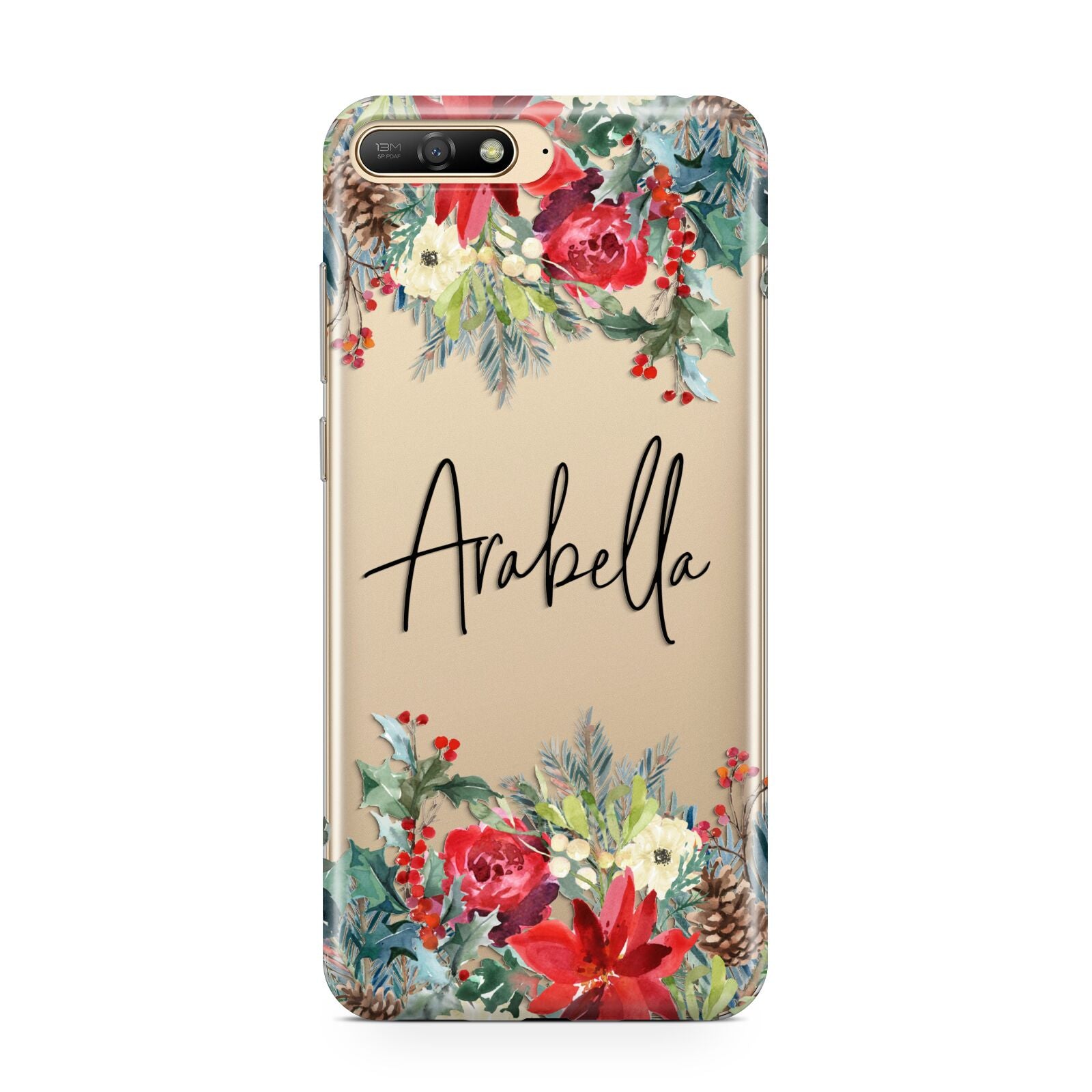 Personalised Floral Winter Arrangement Huawei Y6 2018