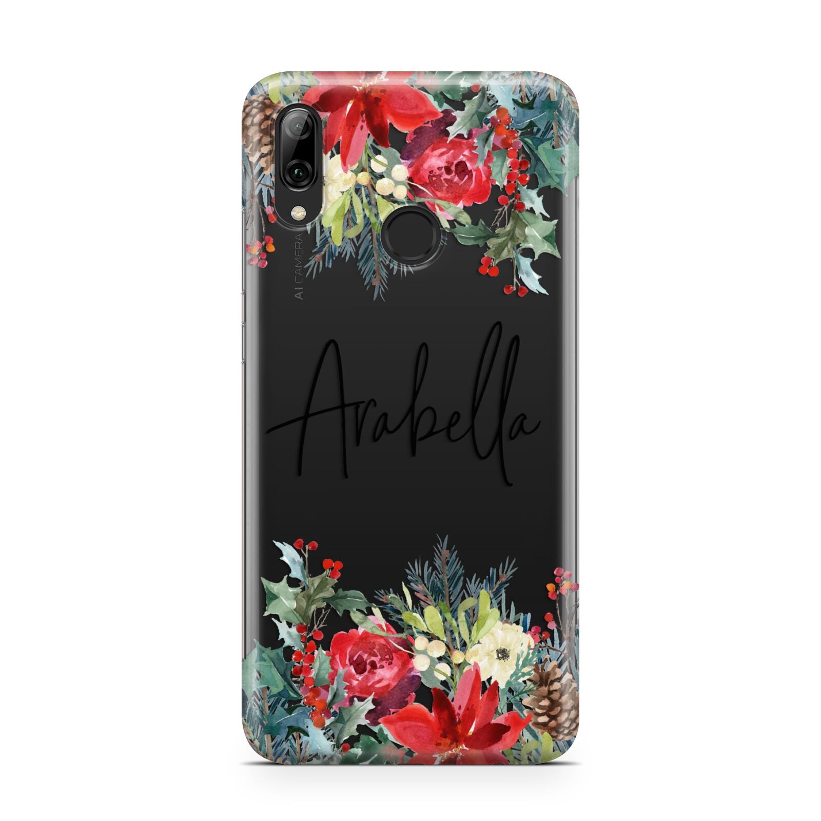Personalised Floral Winter Arrangement Huawei Y7 2019