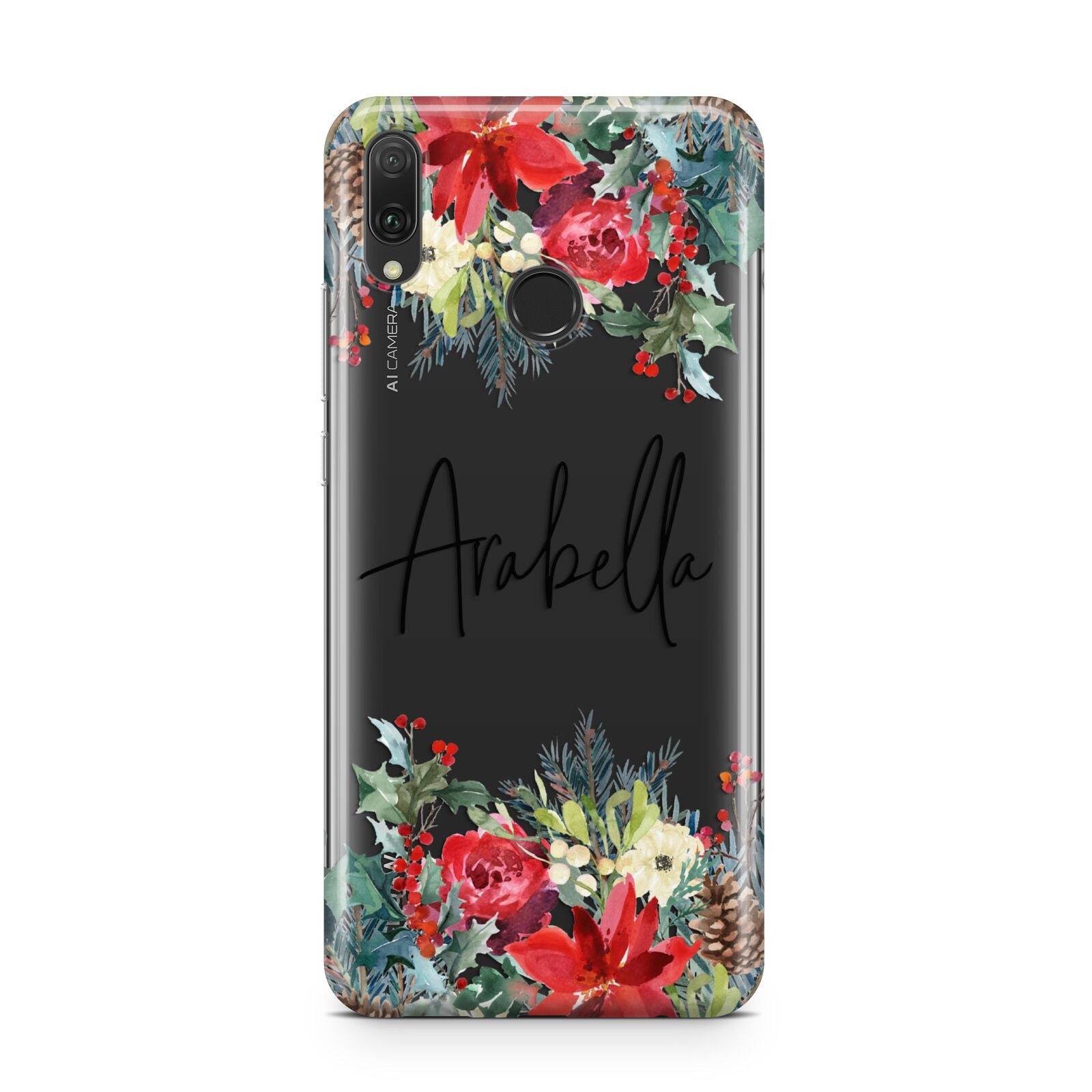 Personalised Floral Winter Arrangement Huawei Y9 2019