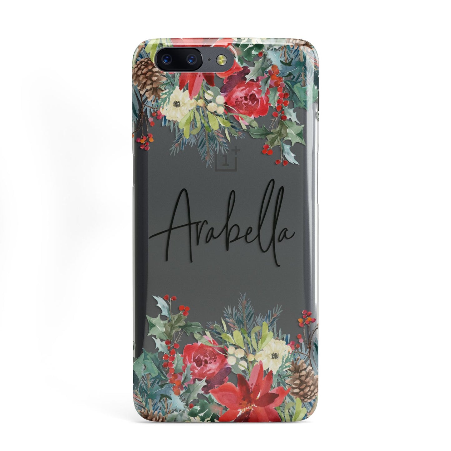 Personalised Floral Winter Arrangement OnePlus Case