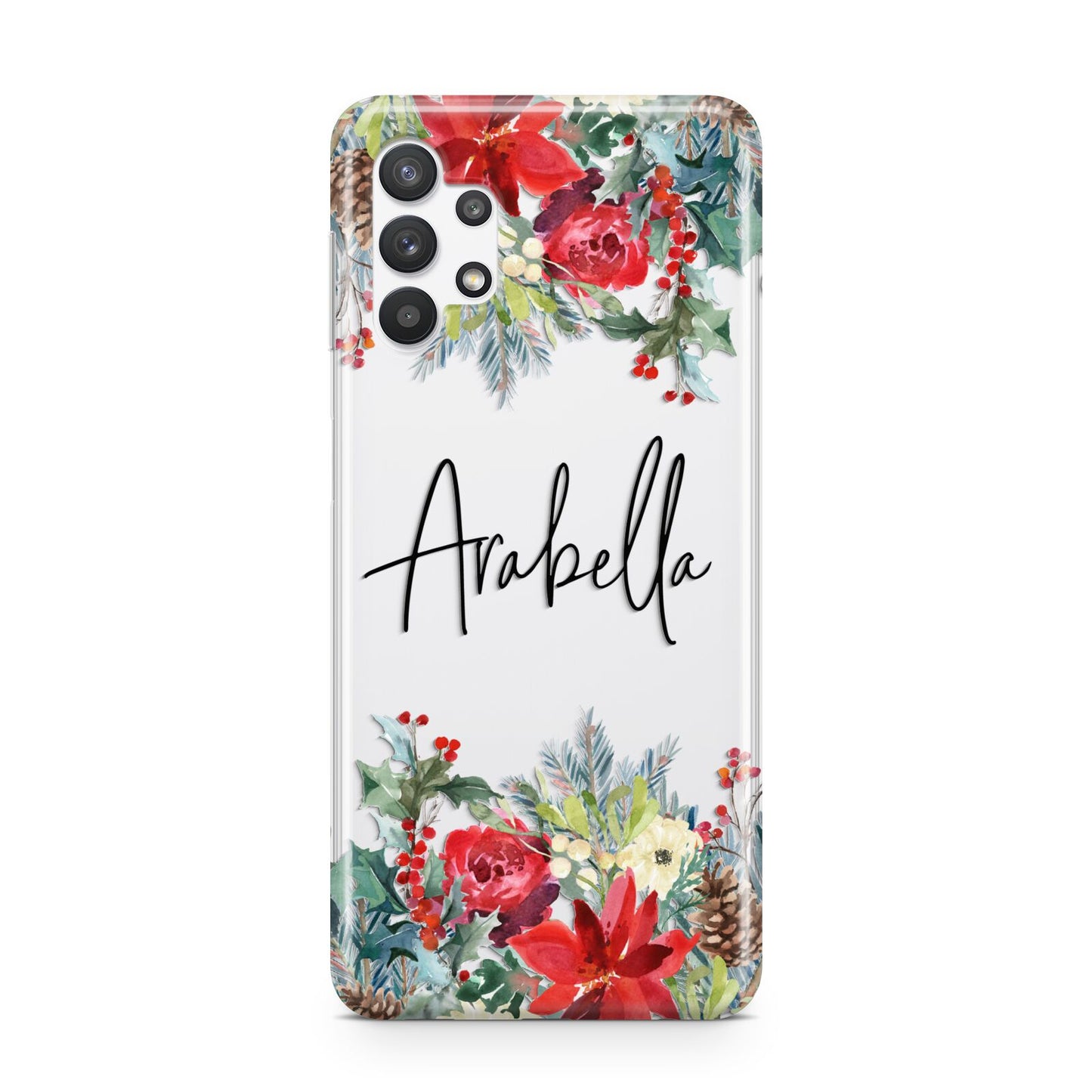 Personalised Floral Winter Arrangement Samsung A32 5G Case