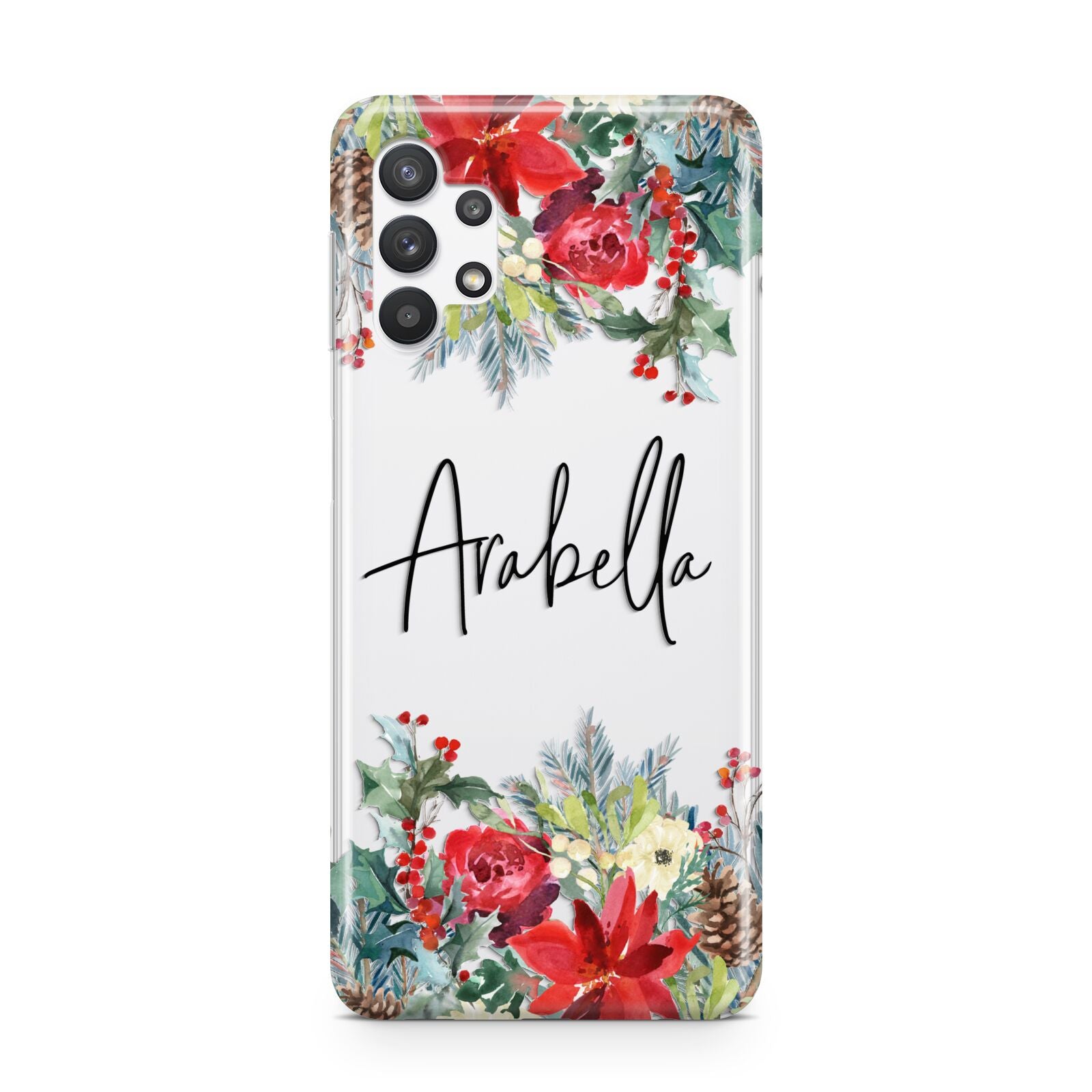 Personalised Floral Winter Arrangement Samsung A32 5G Case
