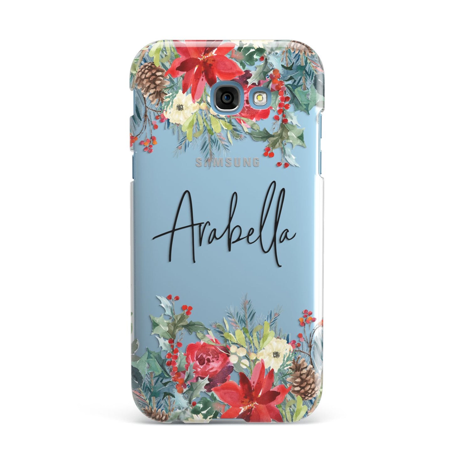 Personalised Floral Winter Arrangement Samsung Galaxy A7 2017 Case